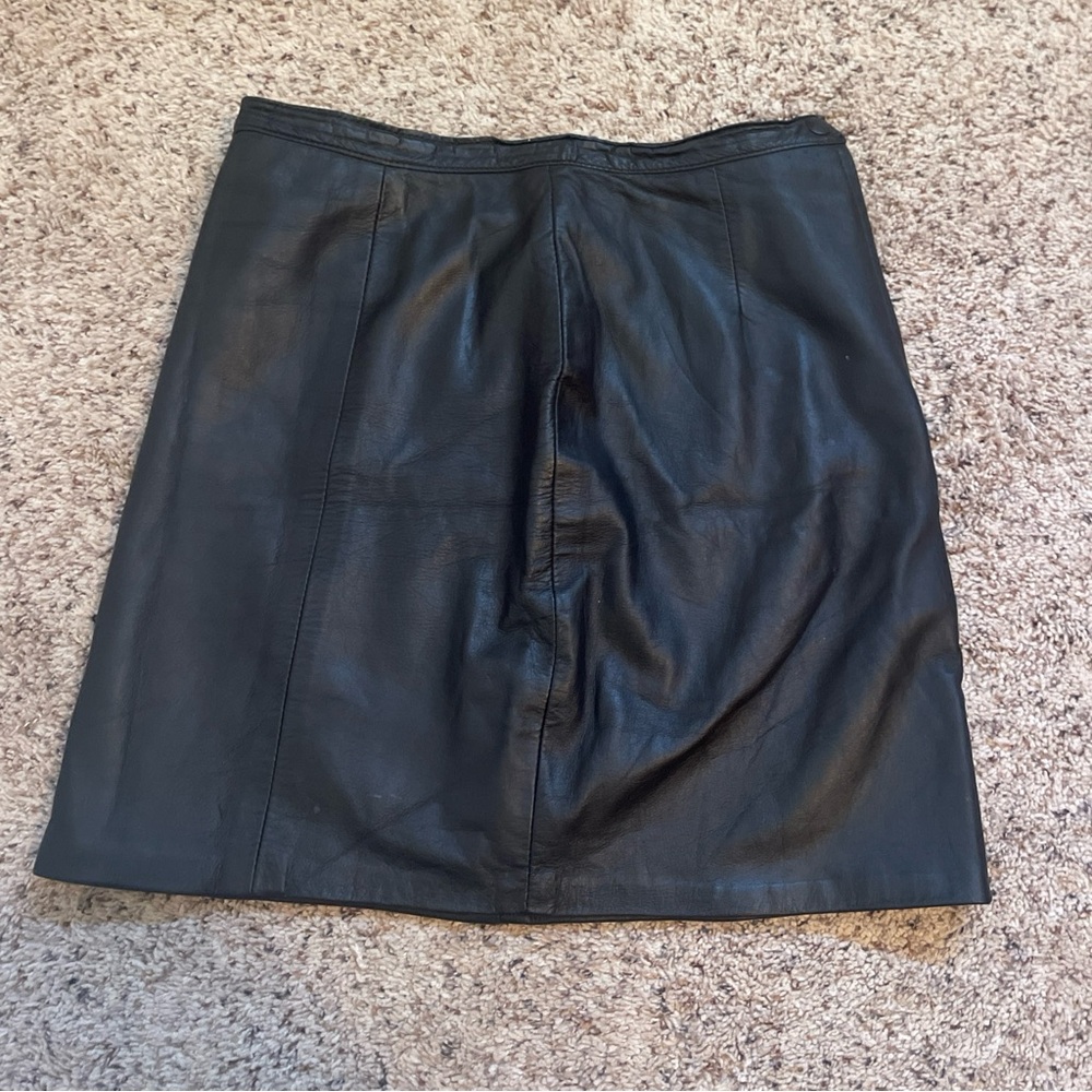 1980s vintage black mini skirt
